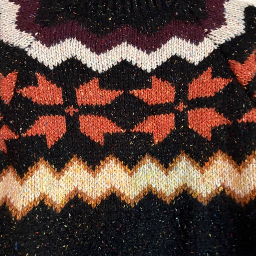 Gemelli Italian Wool blend colorful sweater - Picture 2 of 5